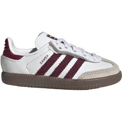 Adidas Samba Παιδικά Sneakers Λευκά Μπορντό KZ8680