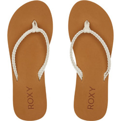 Roxy Γυναικείες Σαγιονάρες Λευκές ARJL101169-WHT