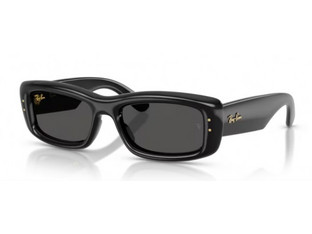 Ray-Ban RB4944 601/87 Ανδρικά Γυαλιά Ηλίου Ορθογώνια Κοκάλινα Μαύρα με Μαύρο Φακό