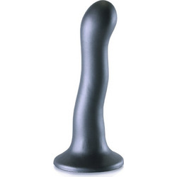 Ouch! Ultra Sofr Curvy Dildo με Βεντούζα 17cm Γκρι