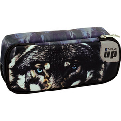 Back Me UP Blue Eye Wolf Κασετίνα Μαύρη 357-33141