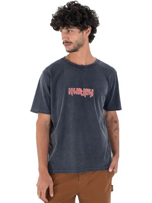Hurley Ανδρικό Αθλητικό T-Shirt Ανθρακί MTSEU00027-006