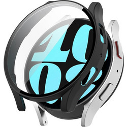 Sonique Πλαστική Θήκη Tempered Glass για Samsung Galaxy Watch 6 44mm Μαύρη