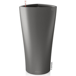 Lechuza Delta 40 Premium Αυτοποτιζόμενη Γλάστρα Τρίγωνη Πλαστική Ανθρακί 39x39x75.5cm 15543