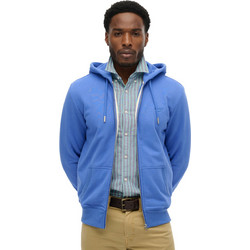 Superdry Ανδρική Ζακέτα Φούτερ με Κουκούλα και Φερμουάρ Μπλε M2014128E-UZR