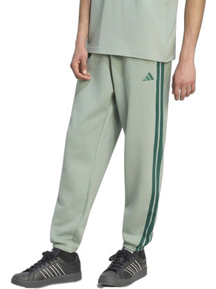 Adidas Ανδρικό Παντελόνι Φόρμας Fleece με Λάστιχο Πράσινο Mint KY4136