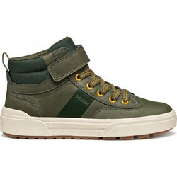 Geox Παιδικά Sneakers Μποτάκια Χακί J56HAA-0MEFU-C3009