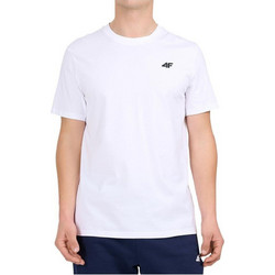 4F Ανδρικό Αθλητικό T-Shirt Λευκό 4FWMM00TTSHM3341-10S