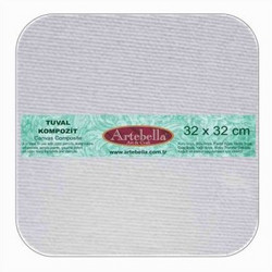 Artebella Καμβάς Ζωγραφικής Καρτολίνο Λευκός 32x32cm