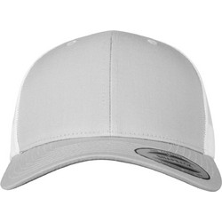 Flexfit Retro Trucker 2-Tone Ανδρικό Καπέλο Jockey με Δίχτυ Snapback Υφασμάτινο Γκρι Λευκό 6606T-00890