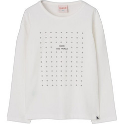 Boboli Παιδικό T-Shirt Μακρυμάνικο Λευκό 434078-1111