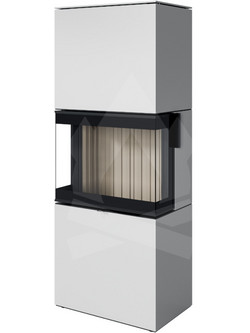 Spartherm Largo L Steel White Ivory Eboris 1300 Ατσάλινη Ξυλόσομπα Αερόθερμη 11.4kW