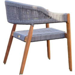 Showood Premium Καρέκλα Κήπου Teak Γκρι