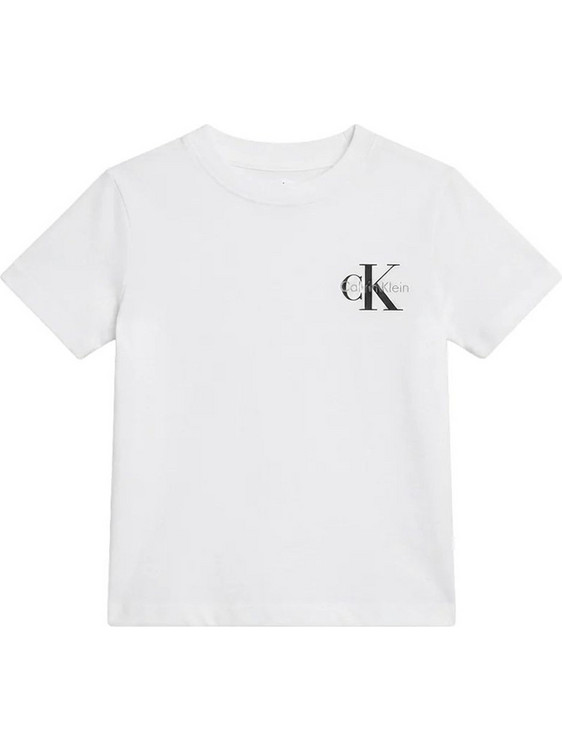 Calvin Klein Παιδικό T-Shirt Κοντομάνικο Λευκό LV1CKTJA16-8Y-16Y-YAF