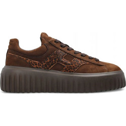 Hogan Γυναικεία Sneakers Flatforms Καφέ HXW6450FE9AVH8-0R1D