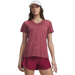 Under Armour Tech SSV Twist Γυναικείο Αθλητικό T-Shirt Μπορντό 1384227-622
