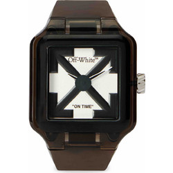 Off White Ανδρικό Ρολόι με Καφέ Λουράκι OW1G001P0055