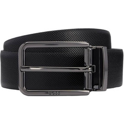 Hugo Boss Ocalis P Ανδρική Ζώνη Δερμάτινη Λεπτή Μαύρη 50491857-001