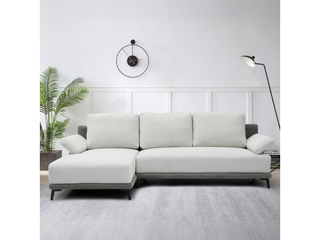 Ravenna Milford Γωνιακός Καναπές Αριστερή Γωνία Μπεζ 260x138x85cm