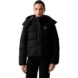 Calvin Klein Γυναικείο Μπουφάν Χειμωνιάτικο Puffer Μακρύ Μαύρο LV047H504G-UB1