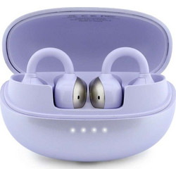 Guess Metalic Finish Electropated Parts Classic Logo Ακουστικά Bluetooth Open Ear Purple