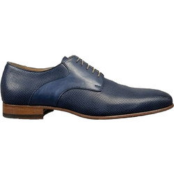 Philippe Lang Ανδρικά Σκαρπίνια Derby Δερμάτινα Navy Μπλε Ι190