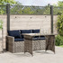 vidaXL Σετ Τραπεζαρία Κήπου Rattan 2τμχ Γκρι Μπλε 366335