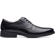 Clarks Whiddon Plain Ανδρικά Σκαρπίνια Derby Δερμάτινα Μαύρα 26152918
