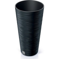 Prosperplast Furu Slim Γλάστρα Στρογγυλή Πλαστική Μαύρη 30x57.5cm DFRH300