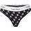 Calvin Klein Βαμβακερό Γυναικείο String Μαύρο Λευκό LV00QF8518-JGJ