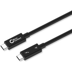 Microconnect Thunderbolt 4 USB-C to USB-C 100W 1m Black 5704174653318