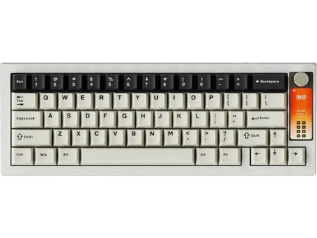 KRUX Drox Ασύρματο Μηχανικό Gaming Πληκτρολόγιο 65% με KRUX Violet Διακόπτες RGB Beige