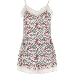 Gsecret Babydoll Καλοκαιρινό Εκρού Ανθρακί AH7279-38556