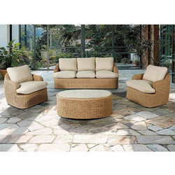 Woodwell Chicago Σετ Σαλόνι Κήπου Rattan 4τμχ Μπεζ Καφέ Ε6876