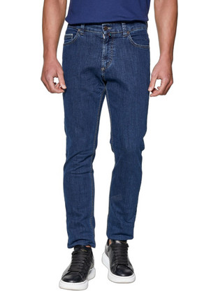 Redgreen Ανδρικό Τζιν Παντελόνι Ελαστικό Mom Fit Εφαρμογή Navy Μπλε RG150811901