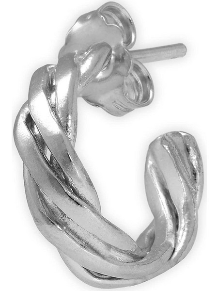 Emmanuela handcrafted for you Ανδρικά Σκουλαρίκια Κρίκοι από Ασήμι 925 1333MSS