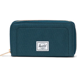Herschel Μεγάλο Υφασμάτινο Γυναικείο Πορτοφόλι με Φερμουάρ Πετρόλ Thomas