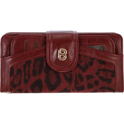 Bag to Bag Μεγάλο Γυναικείο Πορτοφόλι με Clip & Φερμουάρ Μπορντό YC-03123