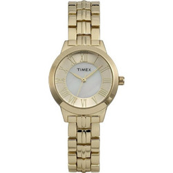 Timex Γυναικείο Ρολόι με Χρυσό Μεταλλικό Μπρασελέ TW2Y38600