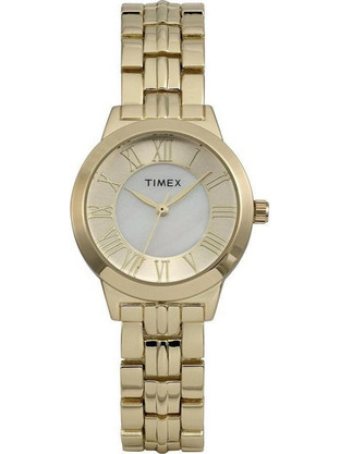 Timex Γυναικείο Ρολόι με Χρυσό Μεταλλικό Μπρασελέ TW2Y38600
