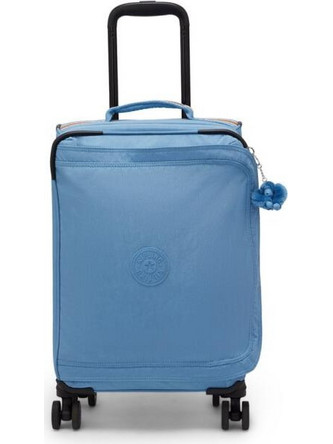 Kipling Spontaneous I5508-UU3 Βαλίτσα Καμπίνας 53x33x21cm με 4 Ρόδες Γαλάζια