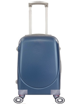 Ormi PS219-18 Βαλίτσα Καμπίνας 55x35x20cm με 4 Ρόδες Μπλε