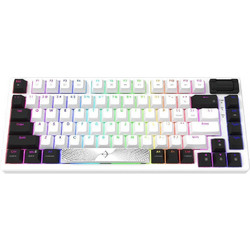 Aqirys Adara Mini Μηχανικό Gaming Πληκτρολόγιο TenKeyLess με HaiMu Pink Διακόπτες RGB White