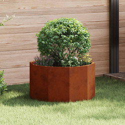 vidaXL Γλάστρα Εξωτερικού Χώρου Ατσάλινη Rusted 60x60x35cm 883744