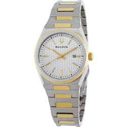 Bulova Classic Γυναικείο Ρολόι με Ασημί Χρυσό Μεταλλικό Μπρασελέ 98L323
