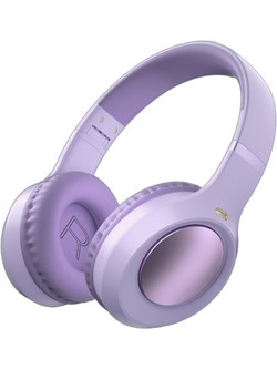 Naxius NXHBTCR-07 5200708988920 Ασύρματα Bluetooth Ακουστικά Over Ear Λιλά