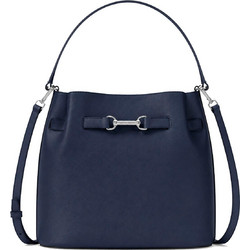 Michael Kors Γυναικεία Τσάντα Χειρός Δερμάτινη Navy Μπλε 35R6S2ZS6T-NAV