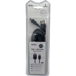 097503 Καλώδιο USB-B Mini Male 2.0 to USB-A Female 5m Black