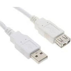 LogiLink CU0010 Καλώδιο USB-A Male 2.0 to USB-A Female 2m Grey