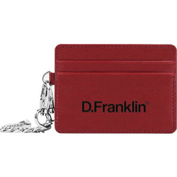 D.Franklin Μικρό Γυναικείο Πορτοφόλι Καρτών Μπορντό DFKWAL002-0003
